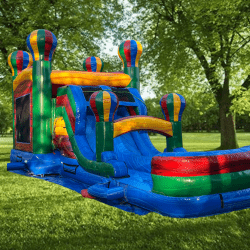 XL Hot Air Balloon Bouncehouse/Slide Combo Unit