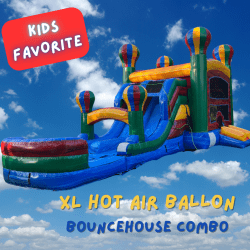 XL Hot Air Balloon Bouncehouse/Slide Combo Unit