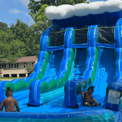 1 1748633673 Tropical Wave Dual Lane Waterslide - 15 ft